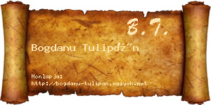 Bogdanu Tulipán névjegykártya